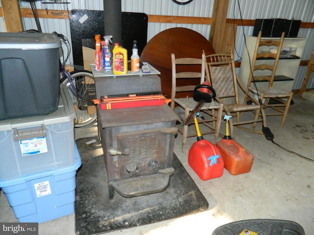 interior space with concrete flooring