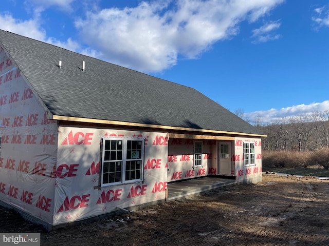 view of back of property