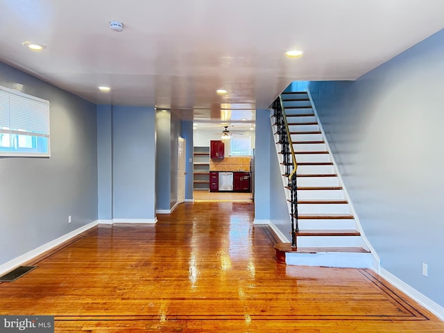 3550 Tudor St, Philadelphia, PA 19136 - interior space featuring ceiling fan and hardwood / wood-style floors