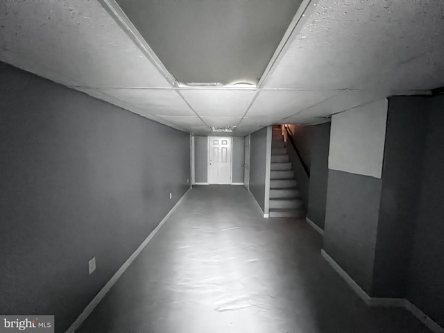 view of basement