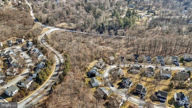 birds eye view of property featuring a residential view