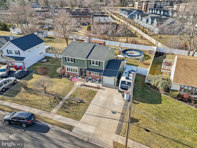 birds eye view of property