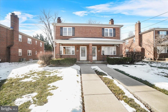 view of front of home with a porch