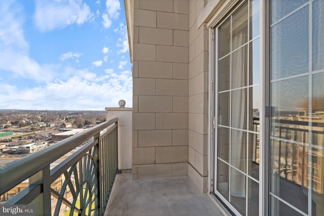 view of balcony