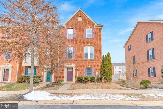 multi unit property with brick siding