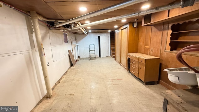 view of basement