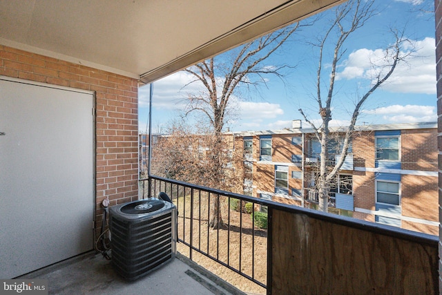 balcony with central AC