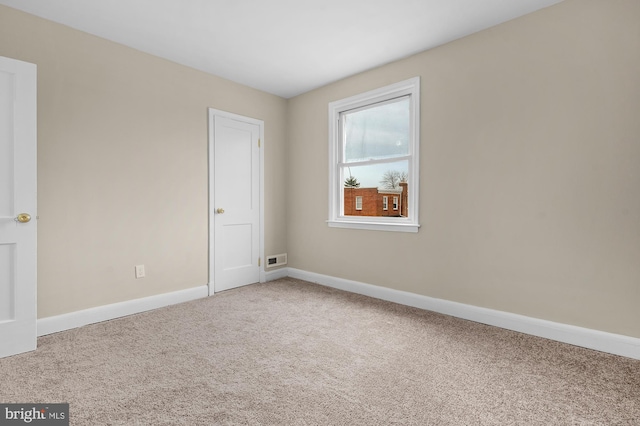 view of carpeted empty room