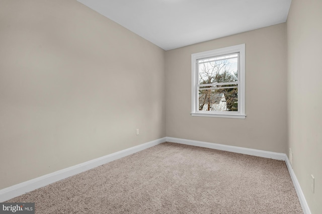 view of carpeted empty room