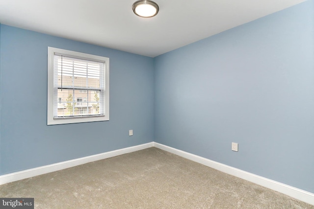 view of carpeted empty room