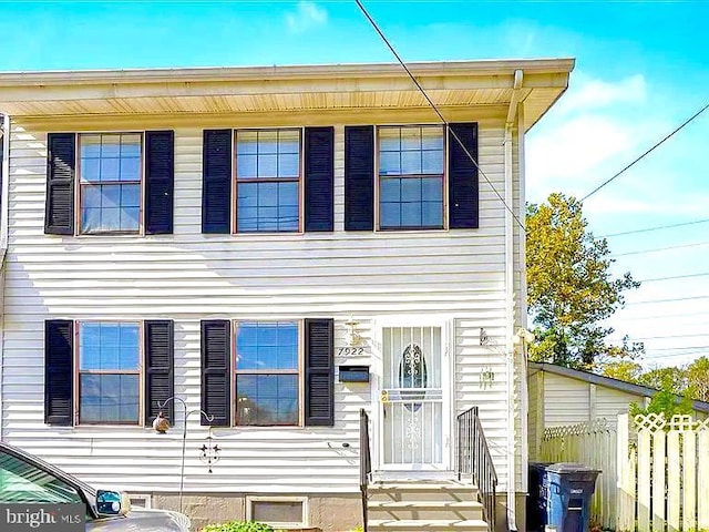 view of front of home