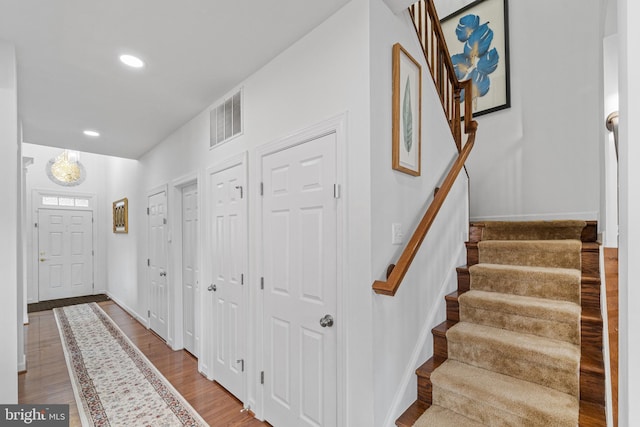 interior space featuring light hardwood / wood-style flooring