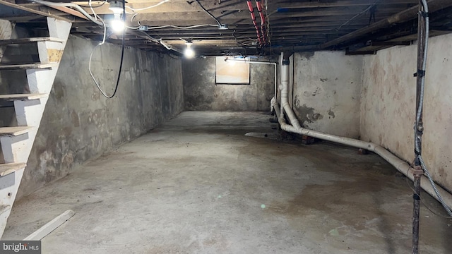 view of basement