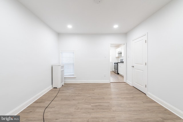 interior space featuring light hardwood / wood-style floors