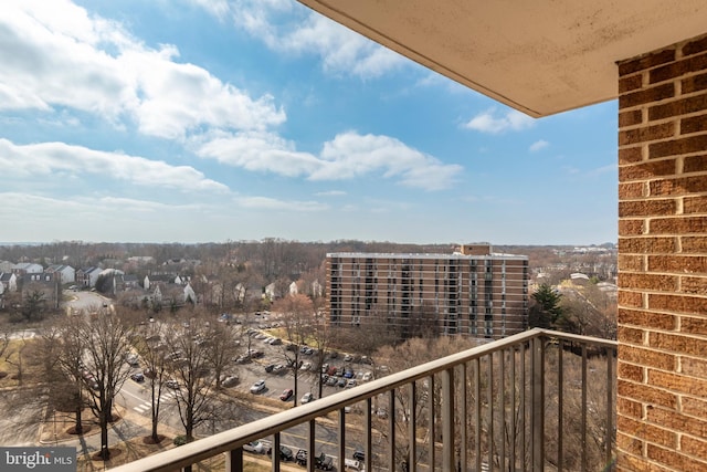 view of balcony