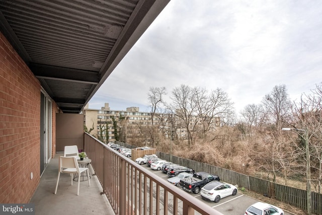 view of balcony