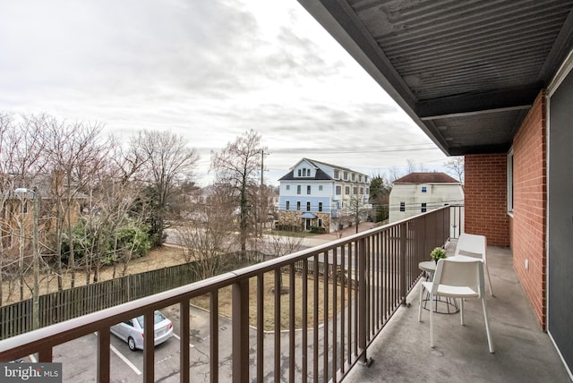 view of balcony