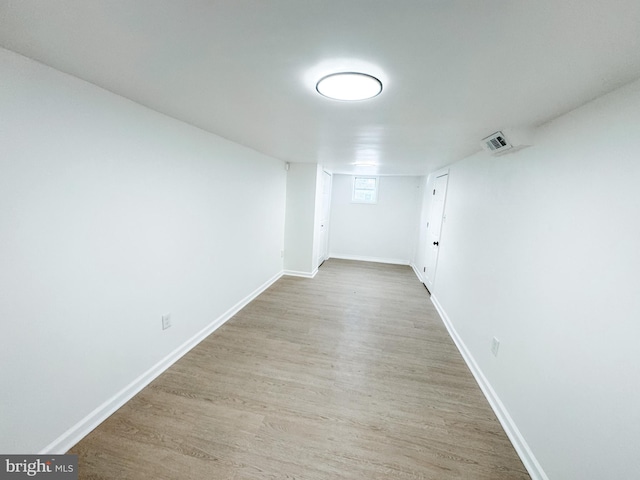 interior space featuring hardwood / wood-style floors