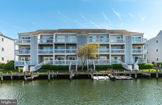 view of property featuring a water view