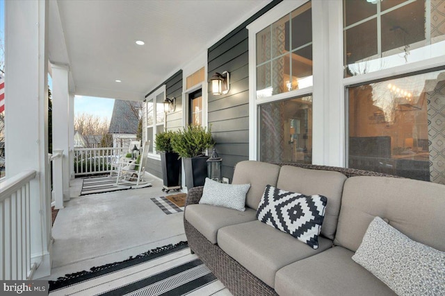 view of patio / terrace featuring a porch