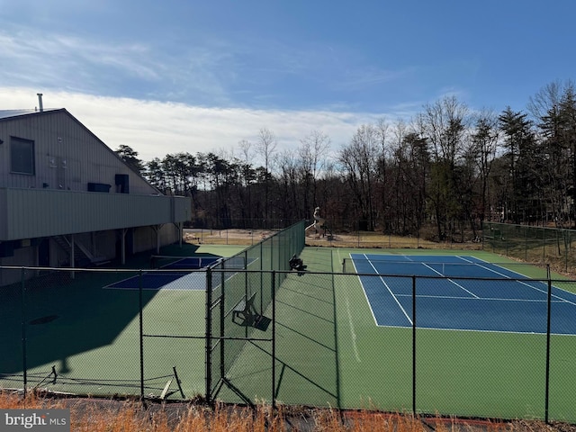 view of tennis court