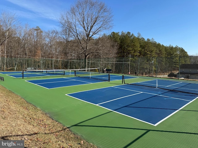 view of tennis court