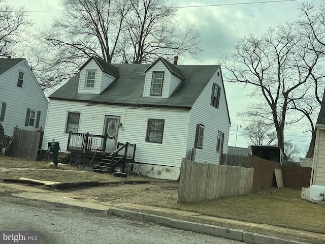 view of cape cod house