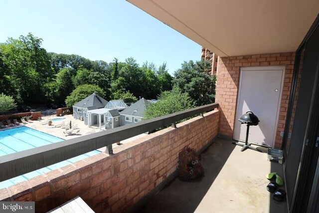 view of balcony