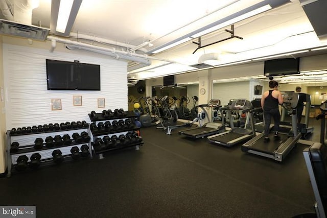 view of exercise room