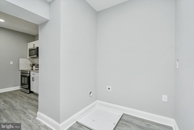 interior space featuring light wood-type flooring