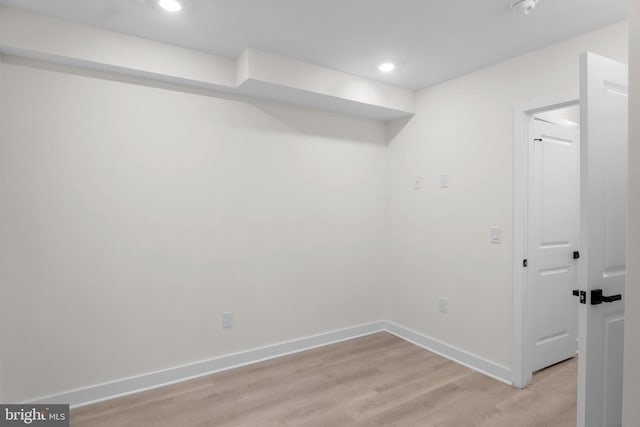 interior space with light wood-type flooring