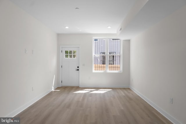 interior space featuring light hardwood / wood-style floors