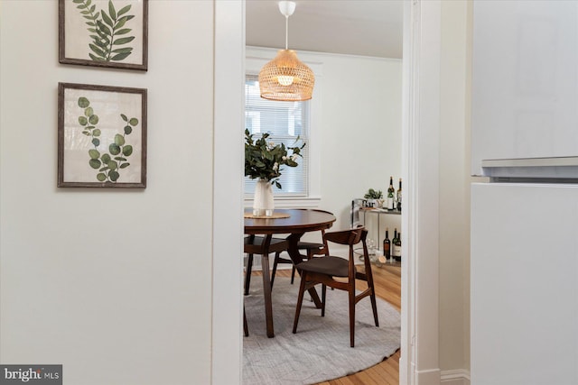 dining room featuring hardwood / wood-style floors