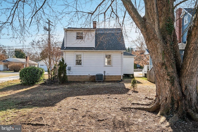 view of property exterior featuring central AC unit