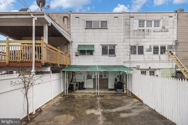 view of rear view of property