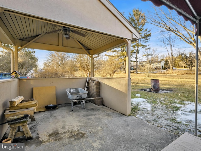 view of patio / terrace with area for grilling