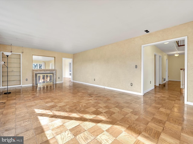 view of unfurnished living room