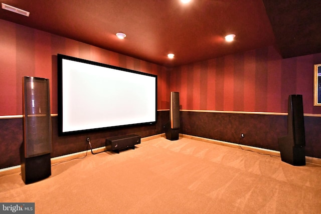 cinema with carpet floors