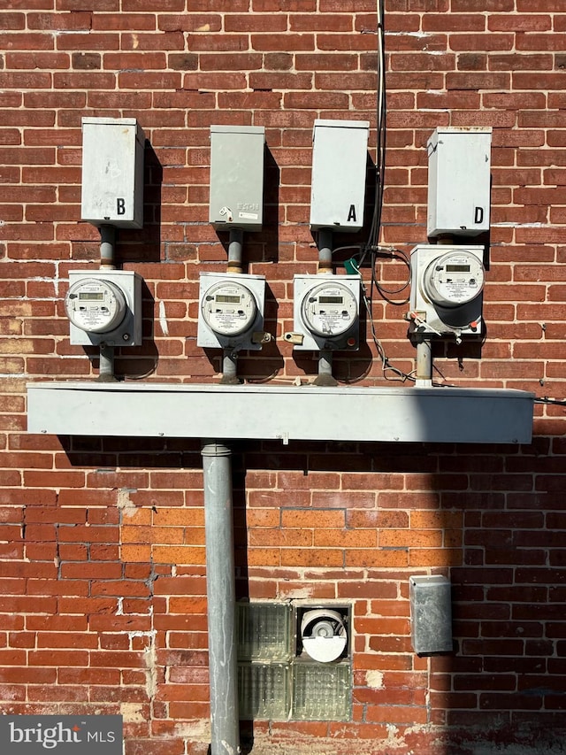 interior details with electric meter