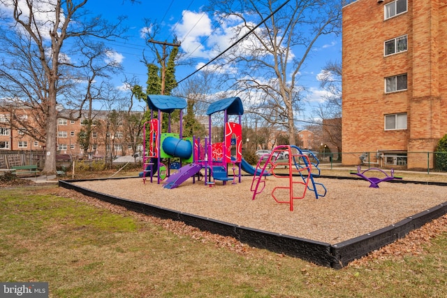 view of jungle gym