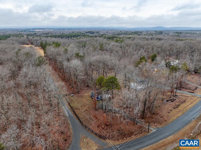 aerial view featuring a mountain view