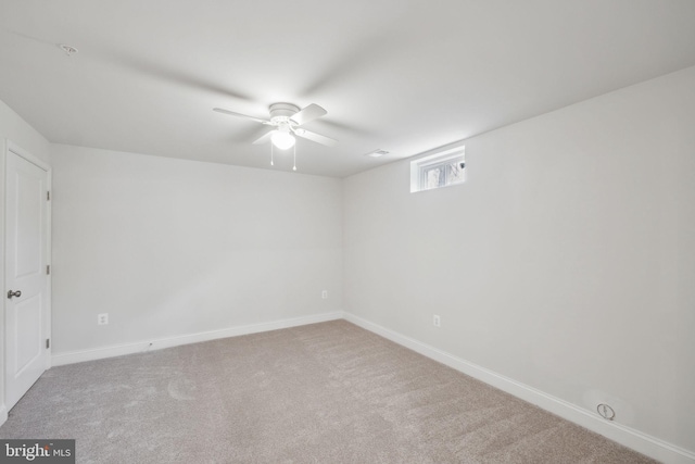 view of carpeted empty room