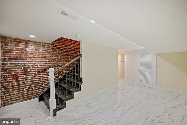 718 Collington Ave, Baltimore, MD 21205 - basement with brick wall