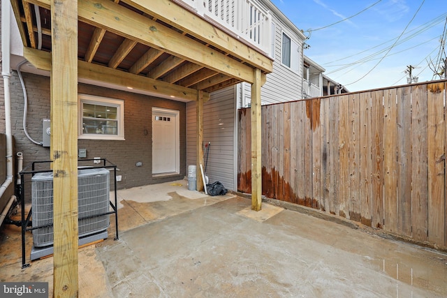 718 Collington Ave, Baltimore, MD 21205 - view of patio with central AC unit