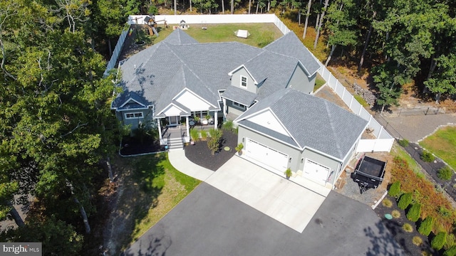 birds eye view of property