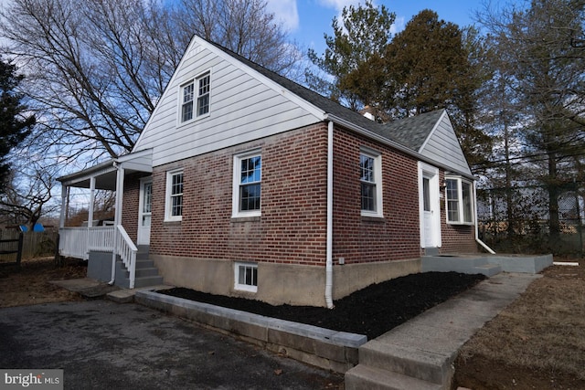 view of property exterior