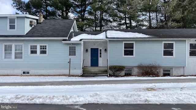 view of front of home