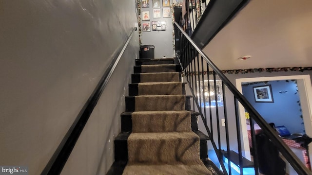 view of stairs