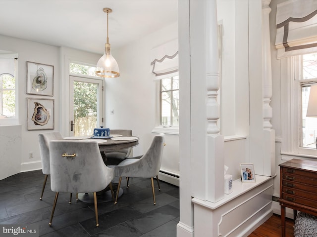 143 Market St, Annapolis, MD 21401 - dining space featuring baseboard heating
