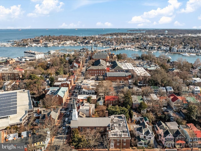 143 Market St, Annapolis, MD 21401 - drone / aerial view with a water view